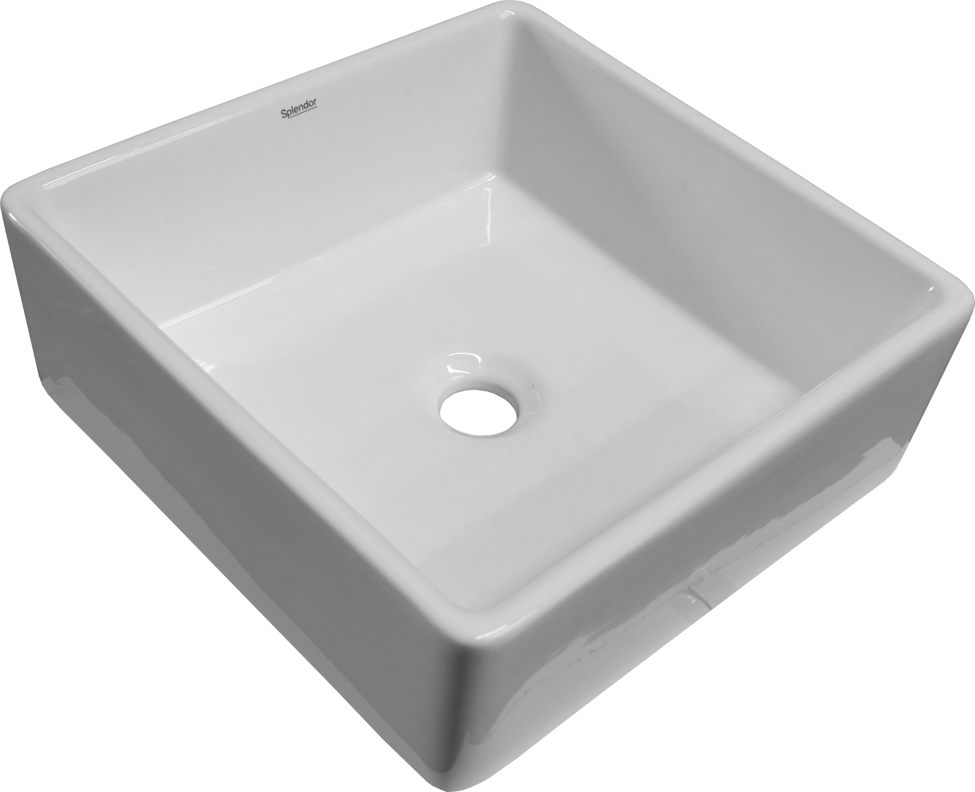 LAVAMANOS 5011 TURIN CUAD BLANCO 38X38