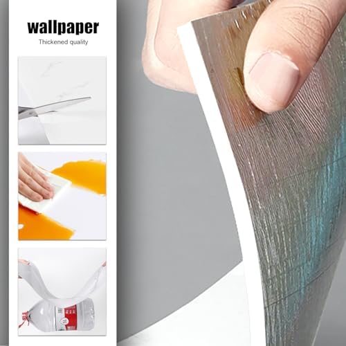 Chejiaye Shower Wall Panels Peel and Stick,Marble Wall Panels for Interior Decor,Backsplash Tile for Kitchen Showers Bathrooms Living Rooms 11.8"x11.8"in 10Pcs,White Gray (Not Real Tile,9.7 Sq.ft)