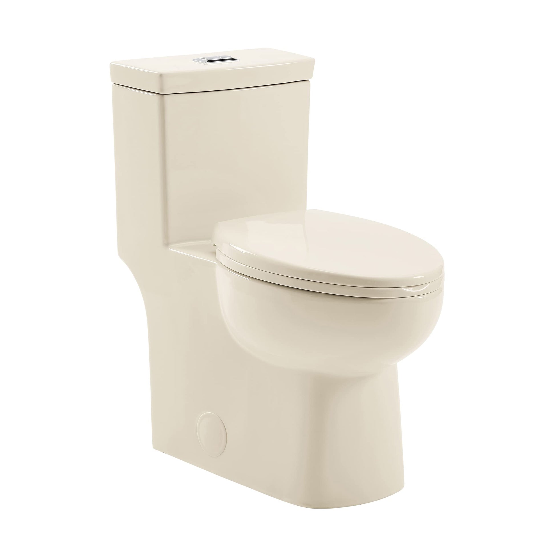 Swiss Madison SM-1T117 Classe One Piece Toilet, Modern Toilets For Bathrooms, ADA Toilet, Elongated Dual Flush 0.8/1.28 gpf, in Bisque