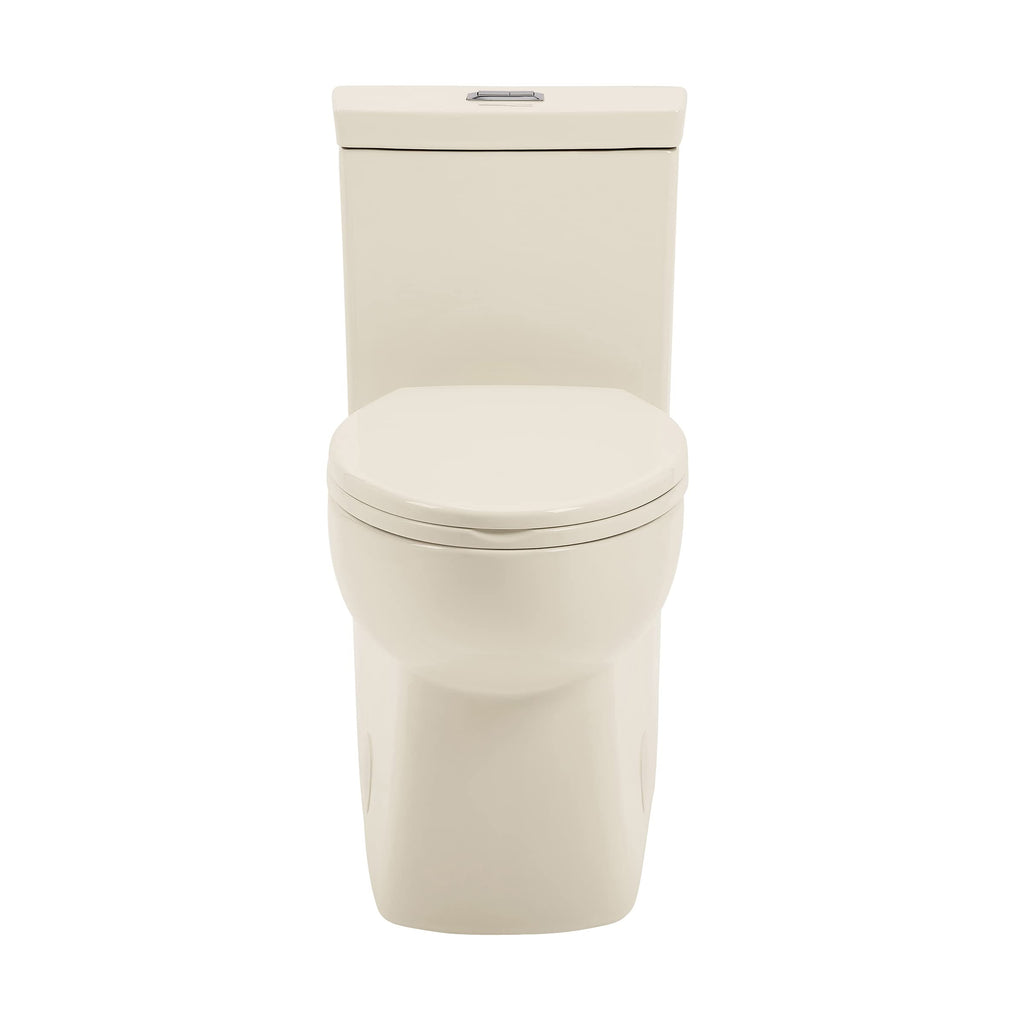 Swiss Madison SM-1T117 Classe One Piece Toilet, Modern Toilets For Bathrooms, ADA Toilet, Elongated Dual Flush 0.8/1.28 gpf, in Bisque