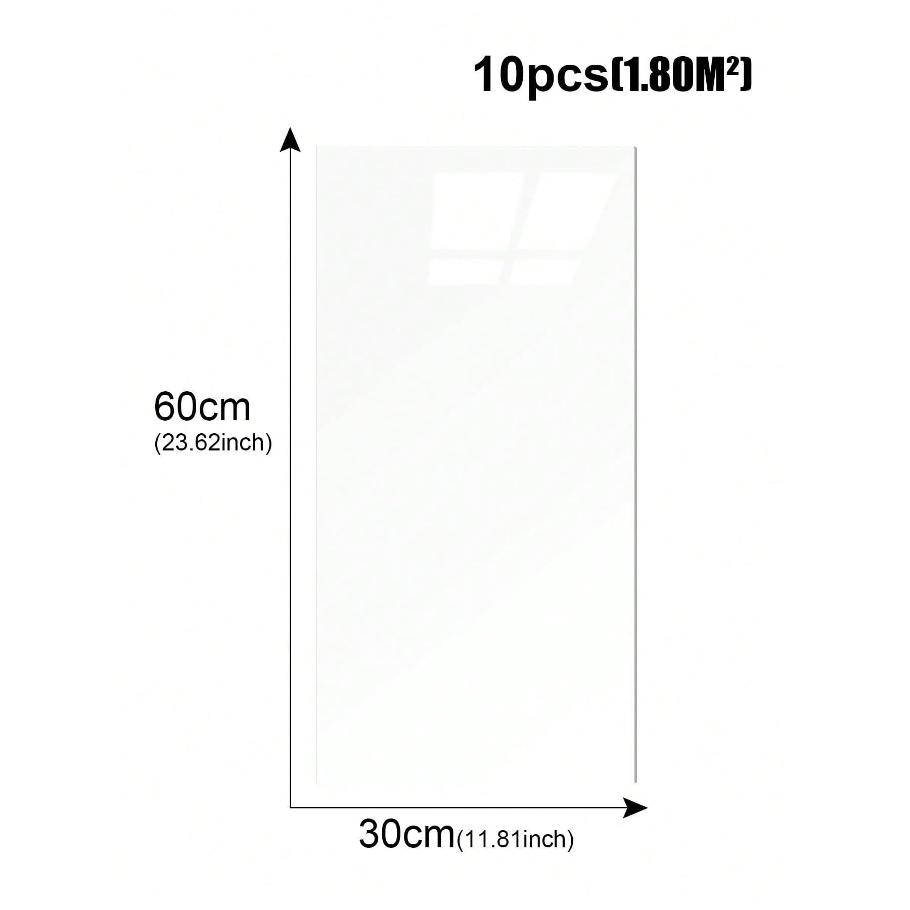 10pcs Marble Peel and Stick Waterproof Wall Panels,Heat-Resistant Backsplash Tile,23.6"x11.8" PVC Foam Wall Sticker for Kitchen,Living Rooms,Bedrooms,Pure White,a Bit Beige(Not Real Tile 19.4 Sq.Ft.)