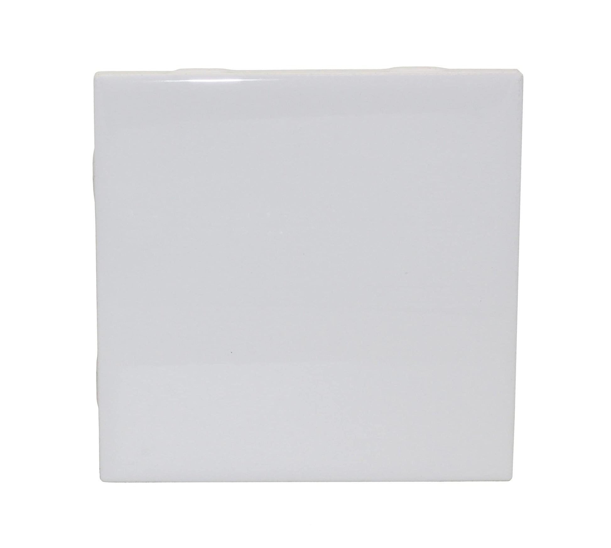 Creative Hobbies 12 Pack of Glossy White Glazed Ceramic Tiles for Alcohol Ink Painting, Decorating, Arts & Crafts, 4.25 x 4.25 Inch Square, Ready-to-Paint Ceramics