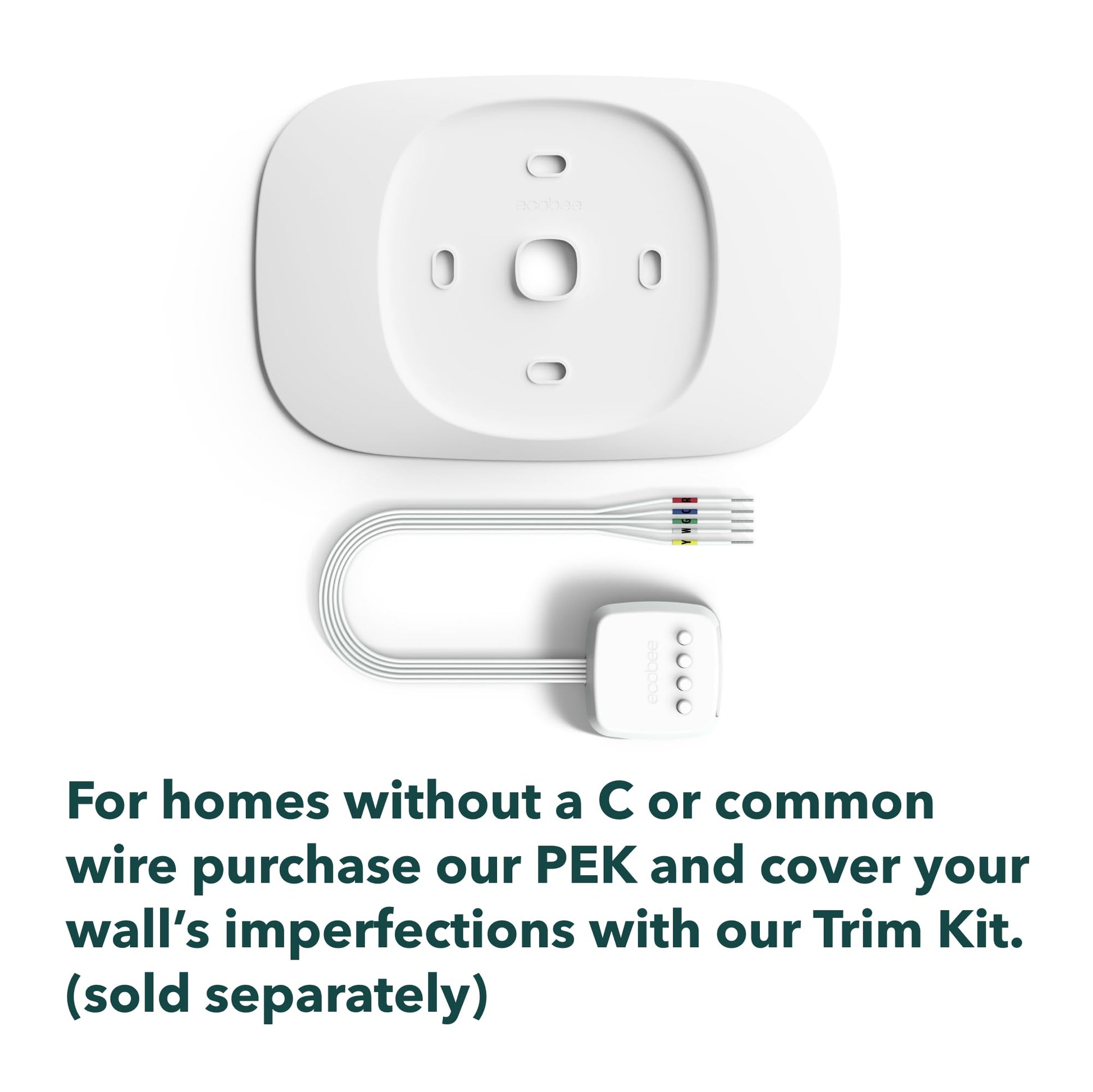 ecobee Smart Thermostat Essential - Energy Star Certified programmable Wi-Fi Thermostat - Works with Siri, Alexa, and Google Assistant