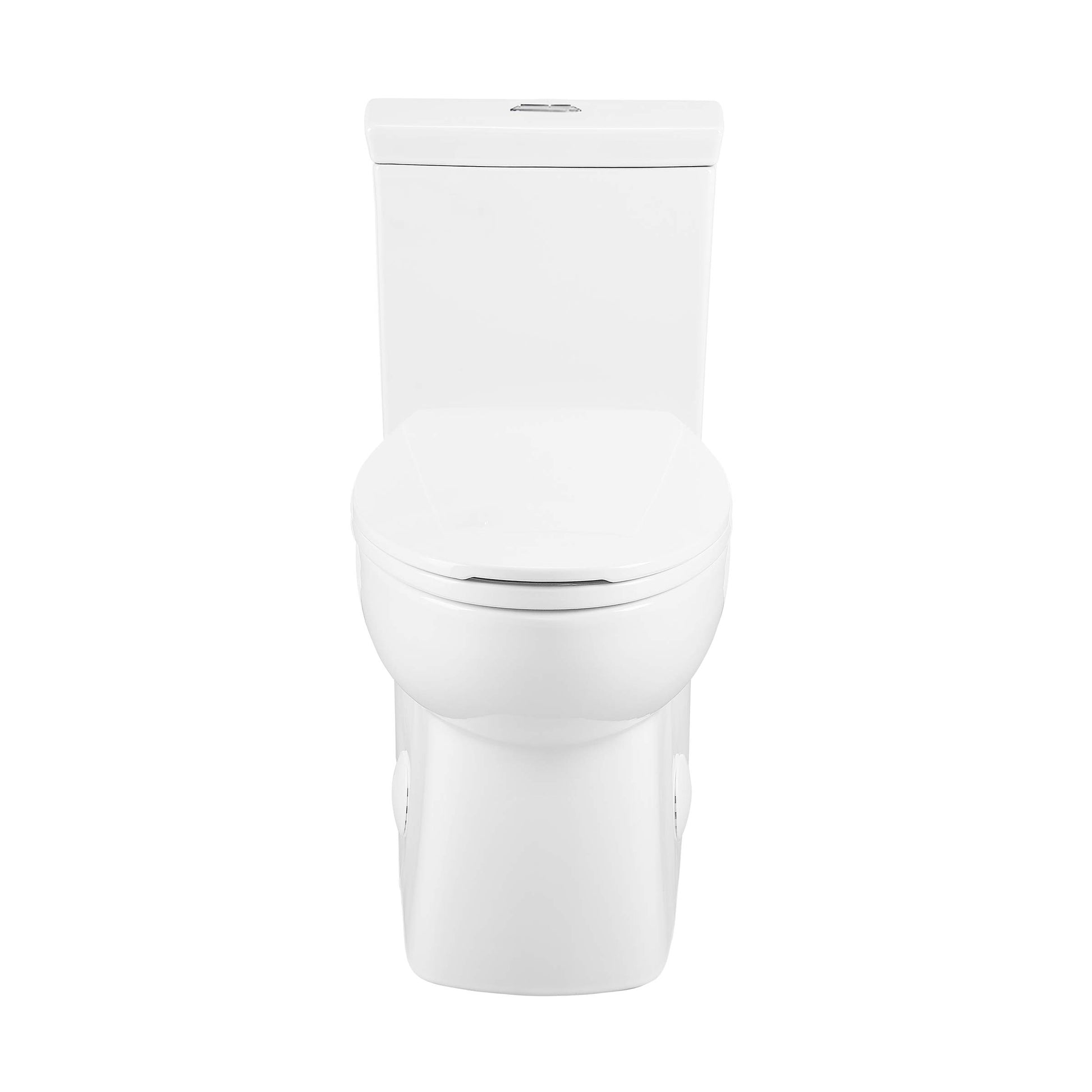Swiss Madison SM-1T117 Classe One Piece Toilet, Modern Toilets For Bathrooms, ADA Toilet, Elongated Dual Flush 0.8/1.28 gpf, in Glossy White