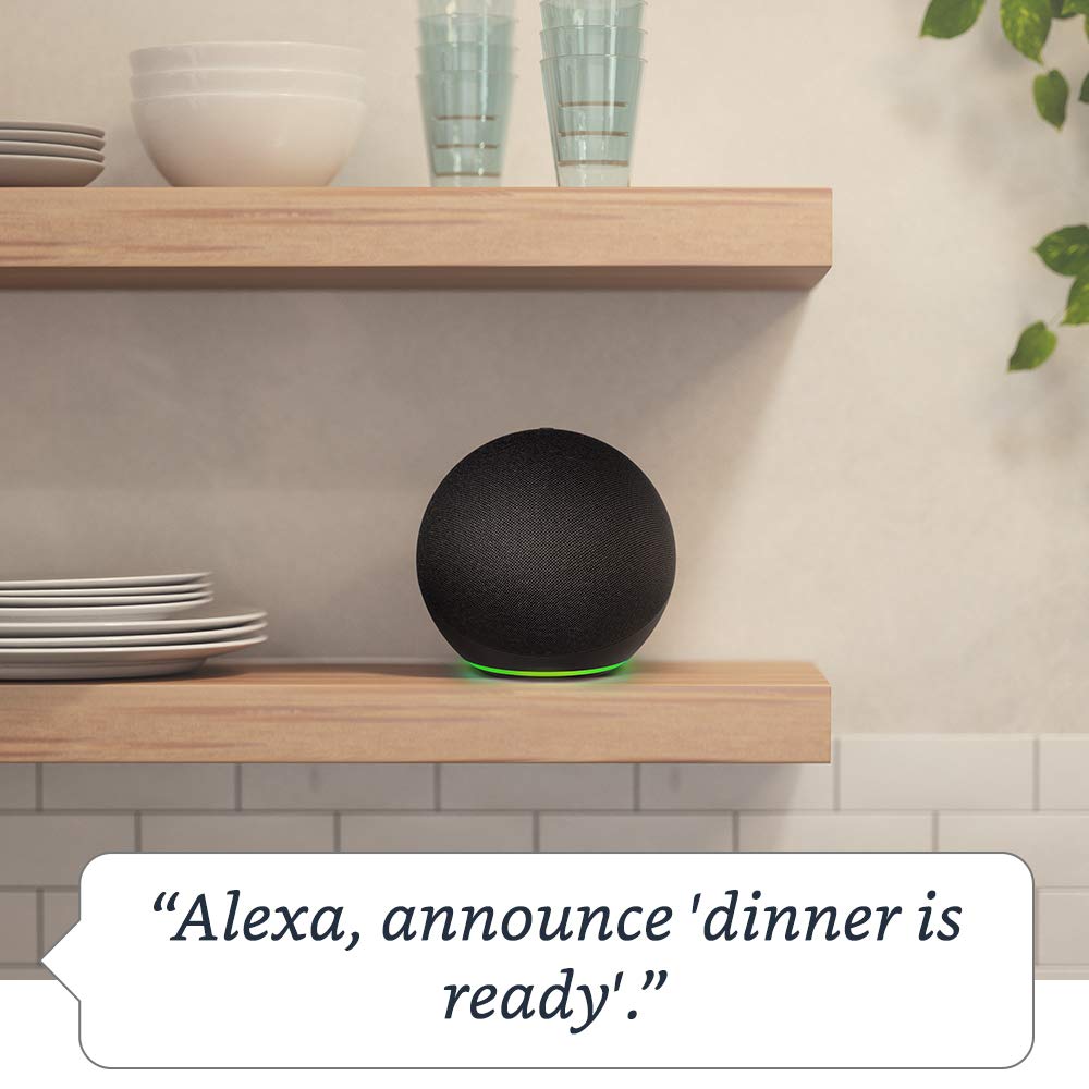 Echo (4th generation) International Version | With premium sound, smart home hub and Alexa | Charcoal