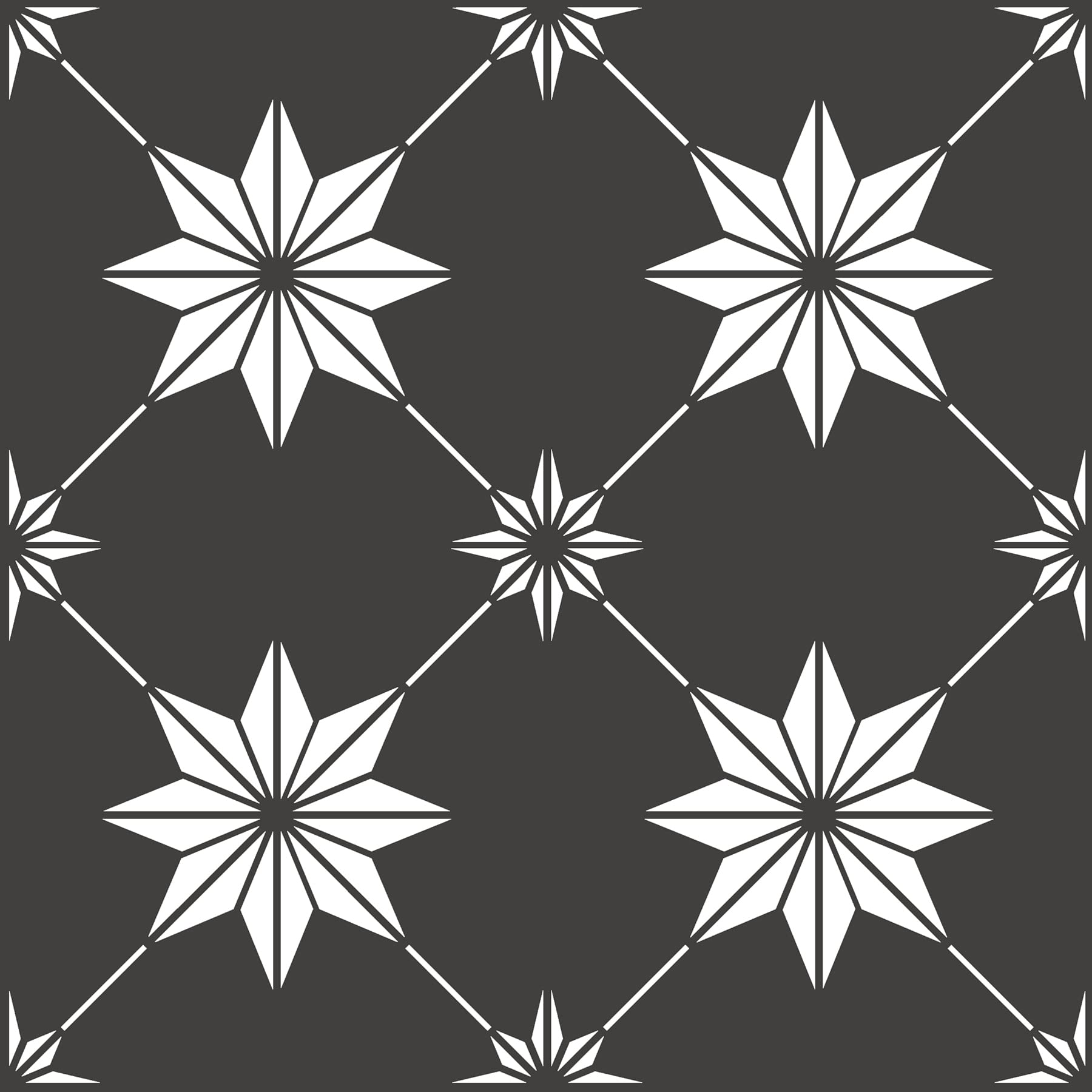 FloorPops Rigel Peel & Stick Floor Tiles, Black