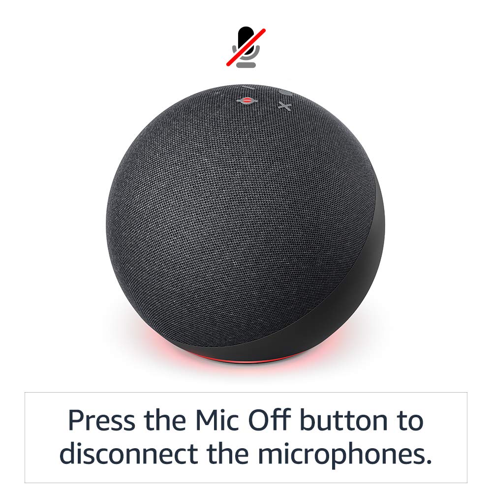 Echo (4th generation) International Version | With premium sound, smart home hub and Alexa | Charcoal
