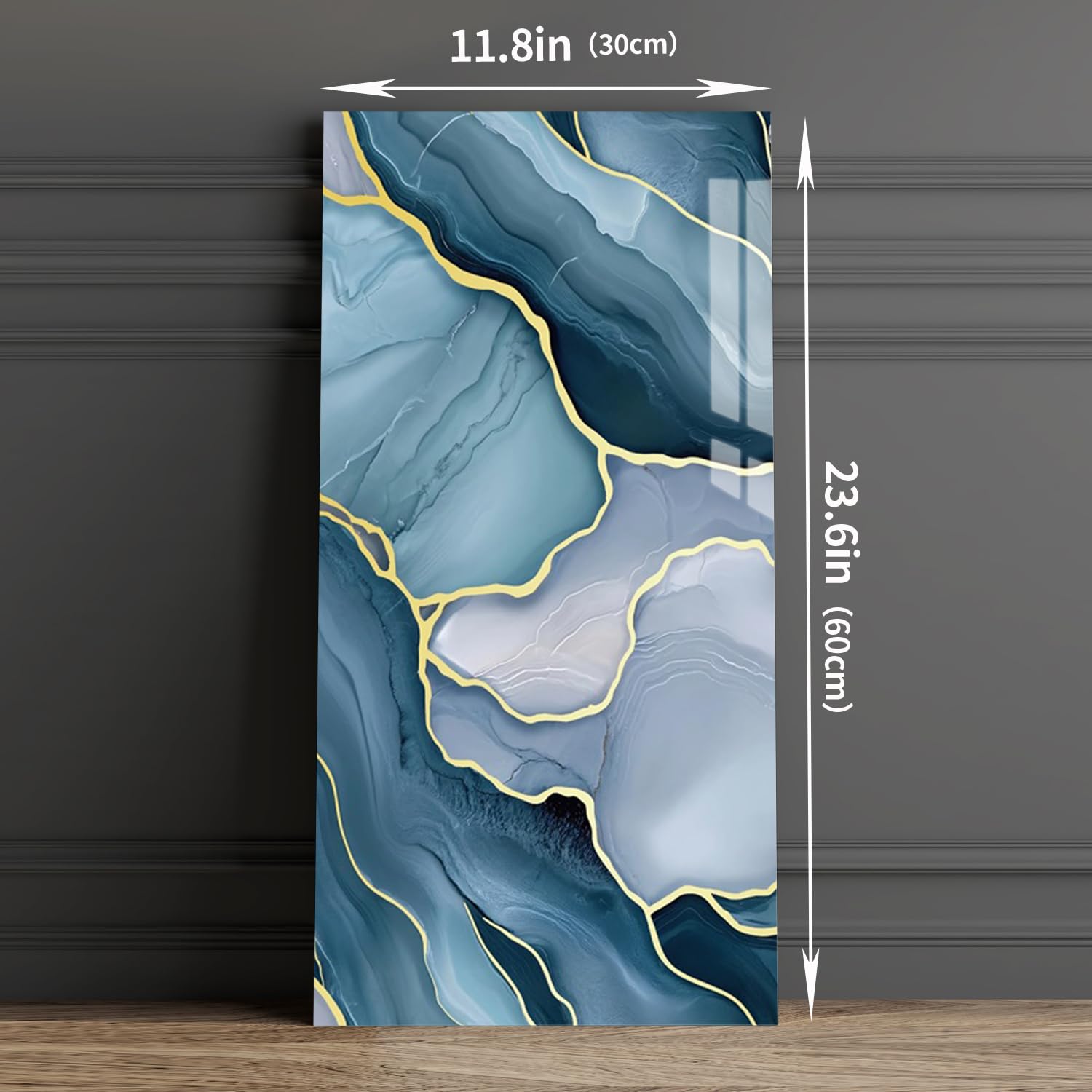 Haimin Wall Panels Peel and Stick 10 Pieces 23.6x11.8in (19.4 Sq. Ft. Coverage) Lightweight Backsplash Marble Look Tile (not Real Marble) Ideal for Kitchen Bathrooms Living Rooms Bedrooms