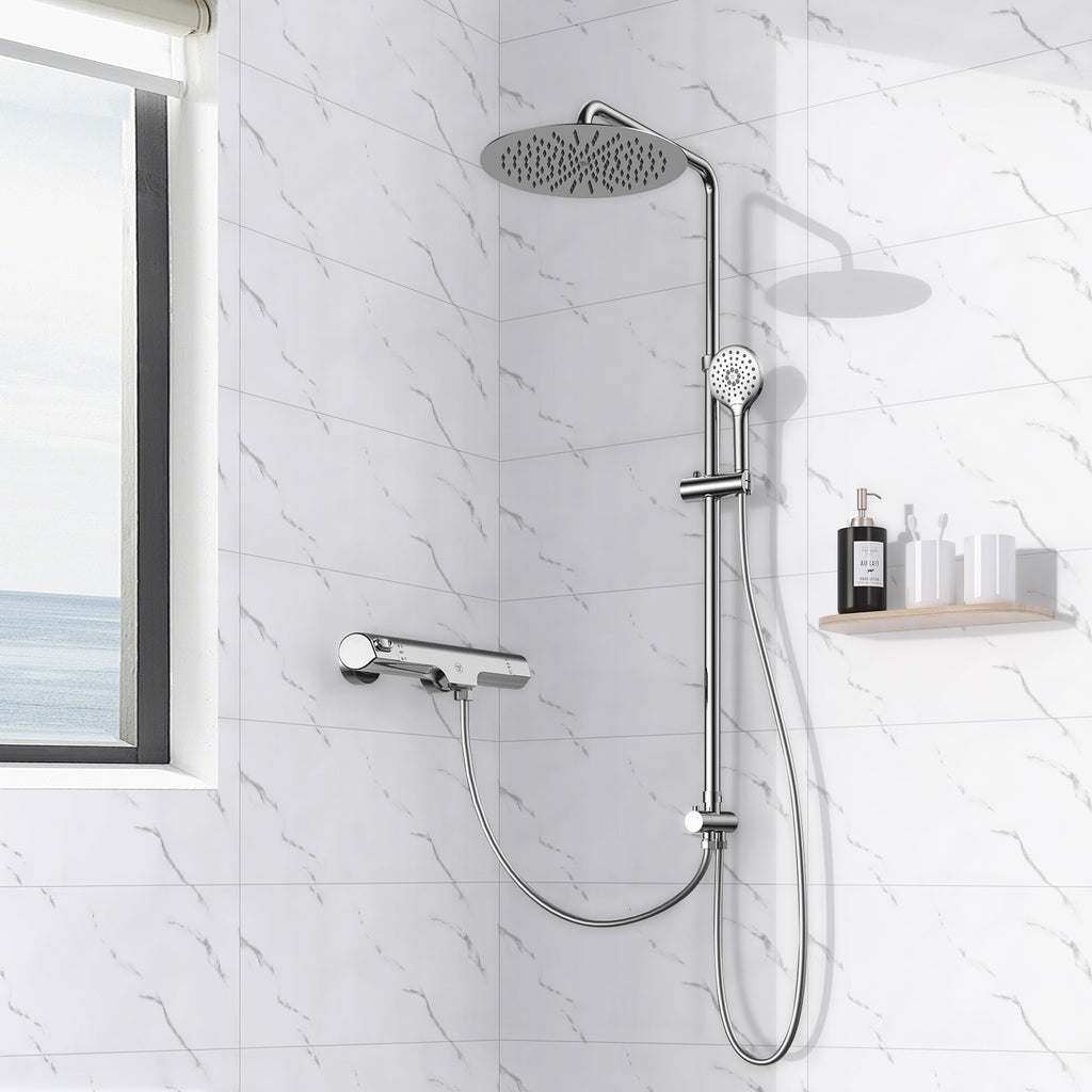 WADILE 23.6"x11.8" Waterproof Marble Peel and Stick Wall Panels Marble Tile PVC Backsplash Tiles for Kitchen, Bathroom, Living Room, Bedroom 10 Pack White