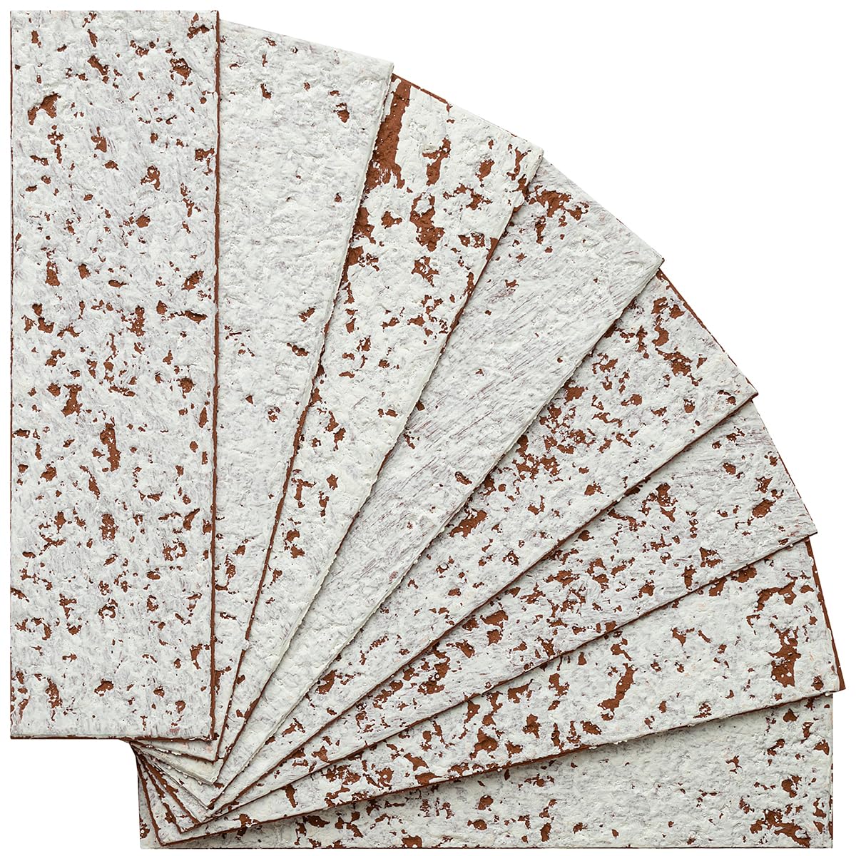 TORURAL 100 Whitewash Red Faux Brick Wall Tiles, 3D Thin Brick Veneers for Bedroom, Bathroom, Kitchen, Fireplace and Fence Wall Panels (14.2 sq ft)