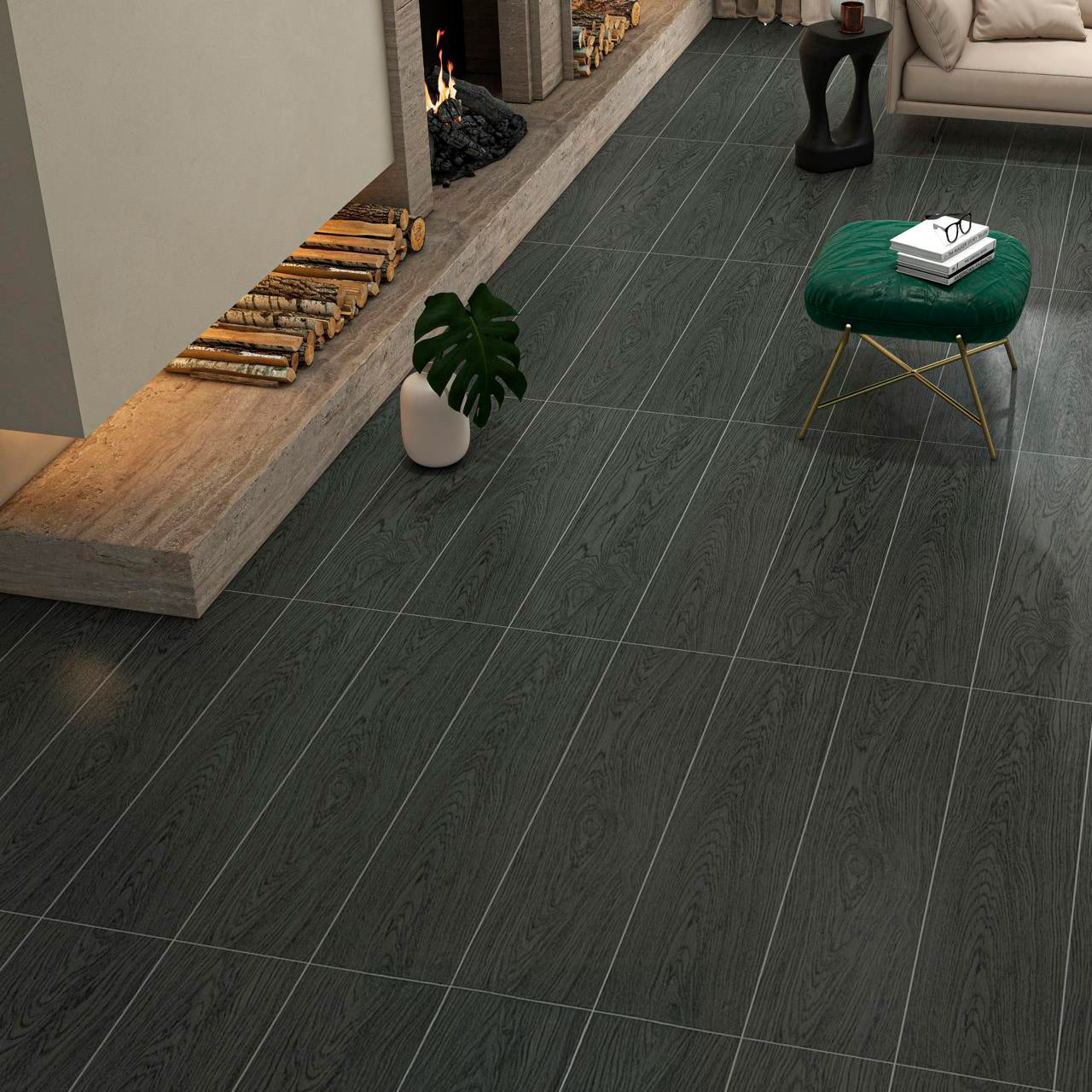 PORCELANATO 18310 GRIS HUMO 20X120