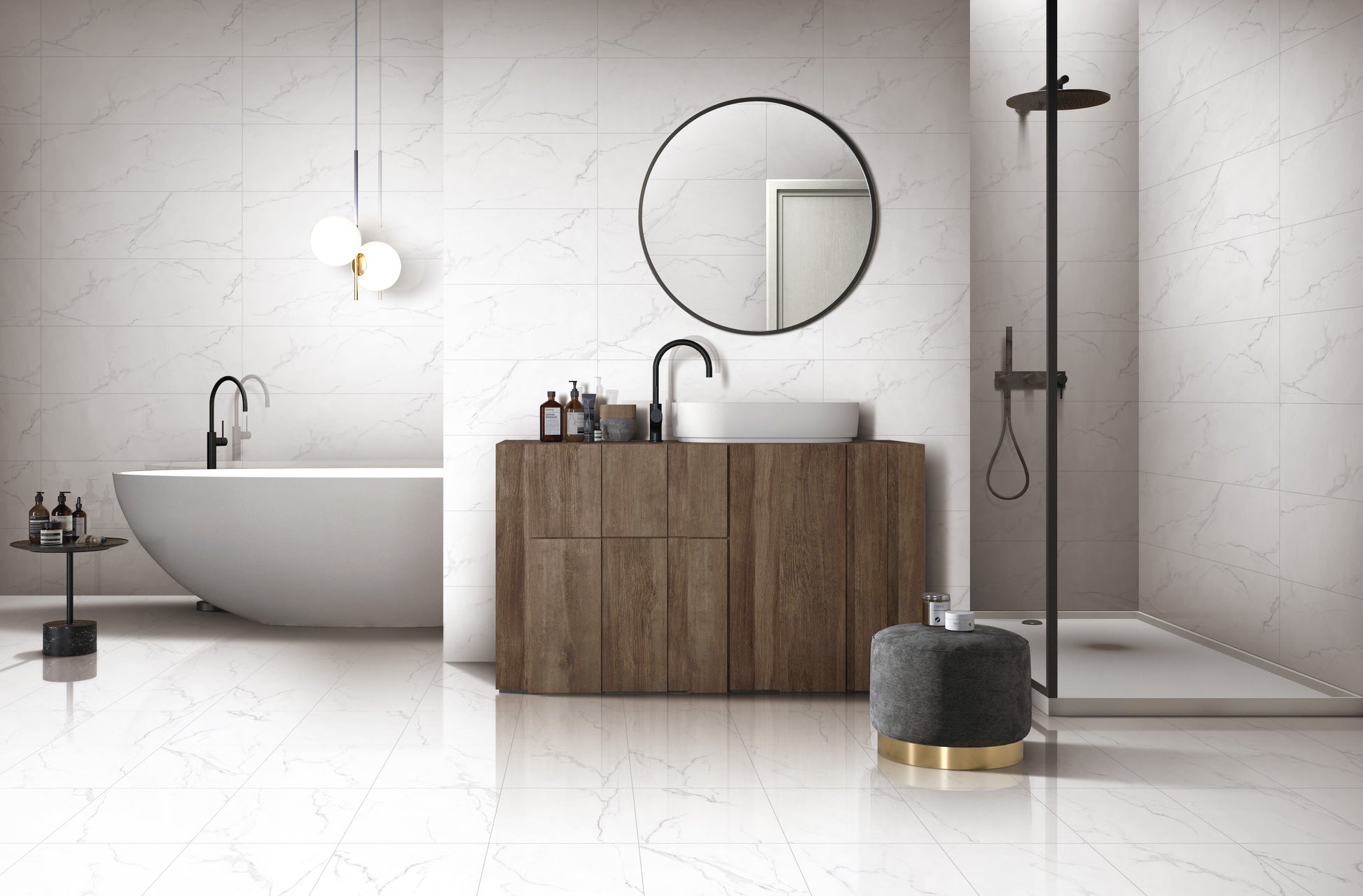 PARED STEEM WHITE 93210A 30X90
